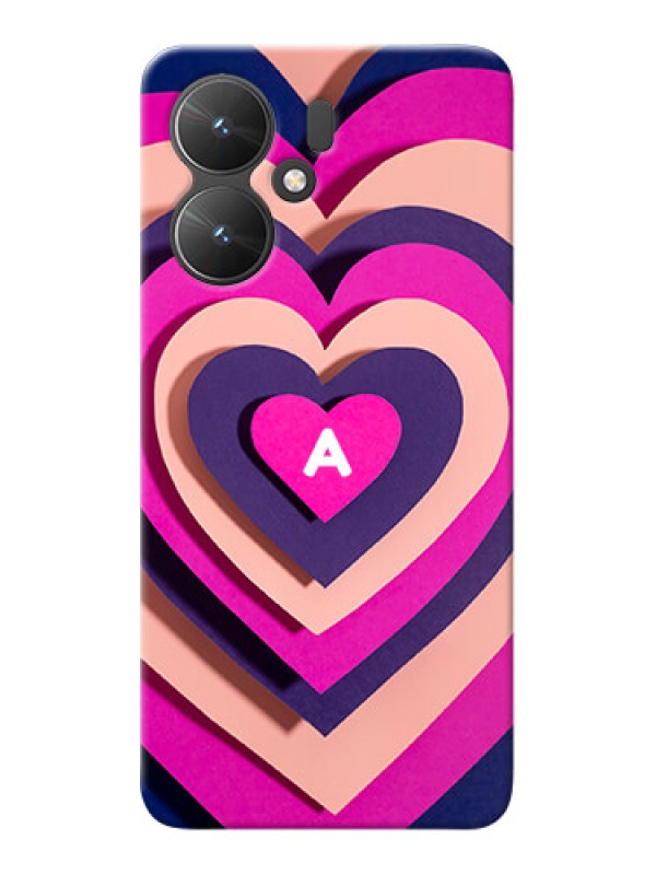 Custom Poco M6 5G Custom Mobile Case with Cute Heart Pattern Design