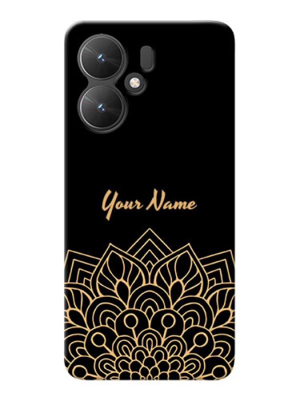 Custom Poco M6 5G Custom Phone Case with Golden mandala Design