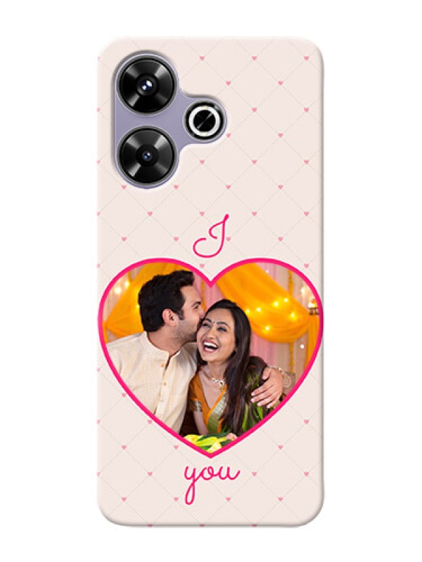 Custom Poco M6 Plus 5G Personalized Mobile Covers: Heart Shape Design