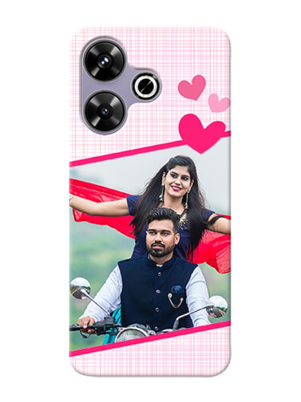 Custom Poco M6 Plus 5G Personalised Phone Cases: Love Shape Heart Design