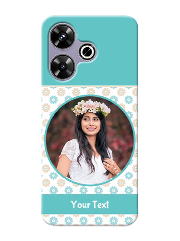 Custom Poco M6 Plus 5G Custom Mobile Back Covers: Beautiful Flowers Design