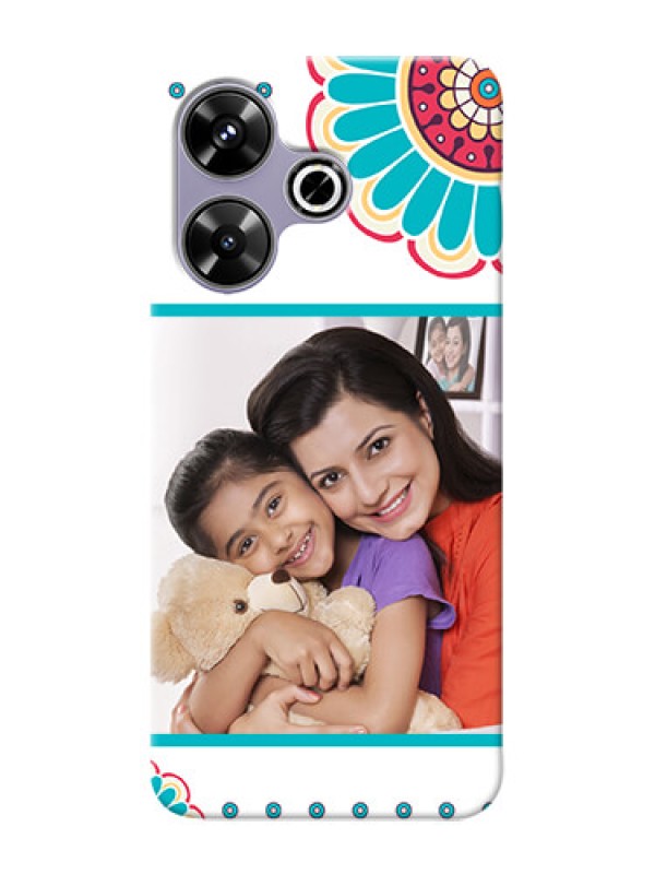 Custom Poco M6 Plus 5G custom mobile phone cases: Flower Design