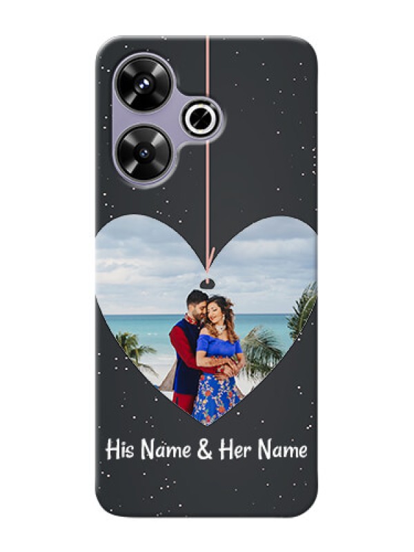 Custom Poco M6 Plus 5G custom phone cases: Hanging Heart Design