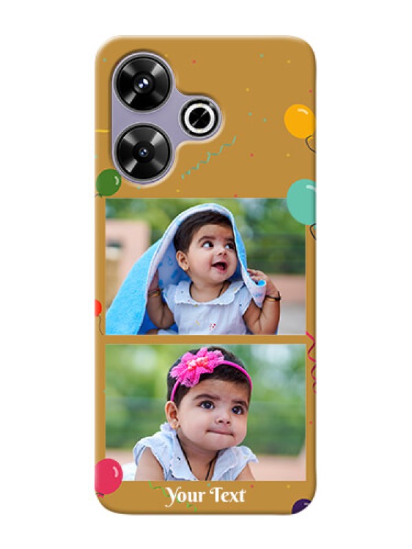 Custom Poco M6 Plus 5G Phone Covers: Image Holder with Birthday Celebrations Design