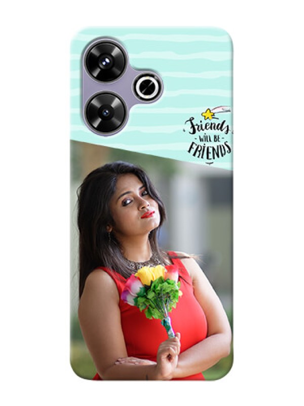 Custom Poco M6 Plus 5G Mobile Back Covers: Friends Picture Icon Design