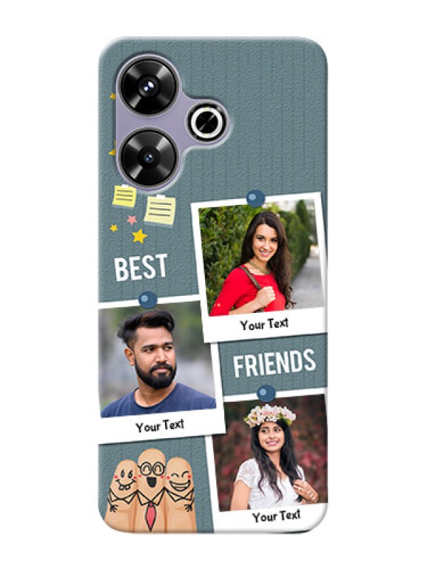 Custom Poco M6 Plus 5G Mobile Cases: Sticky Frames and Friendship Design