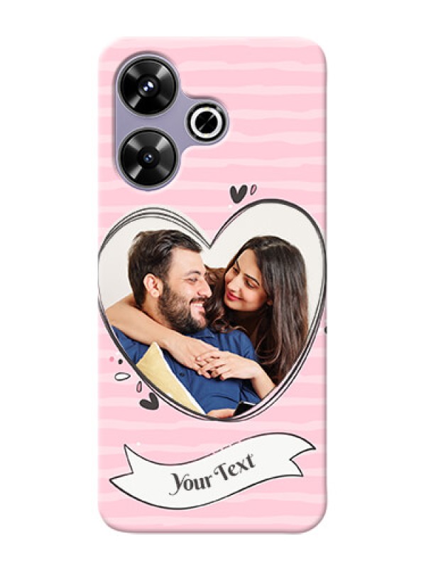Custom Poco M6 Plus 5G custom mobile phone covers: Vintage Heart Design