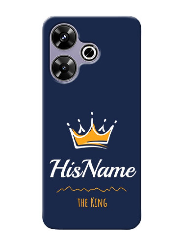 Custom Poco M6 Plus 5G King Phone Case with Name