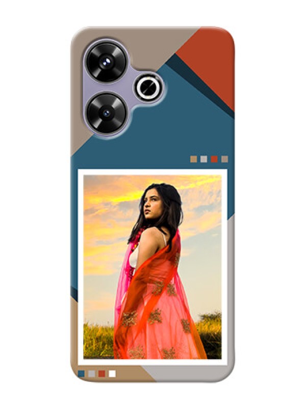 Custom Poco M6 Plus 5G Personalized Phone Case with Retro color pallet Design