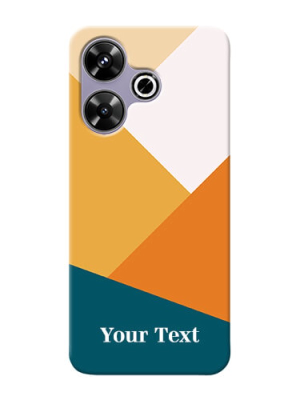 Custom Poco M6 Plus 5G Personalized Phone Case with Stacked Multicolour Design