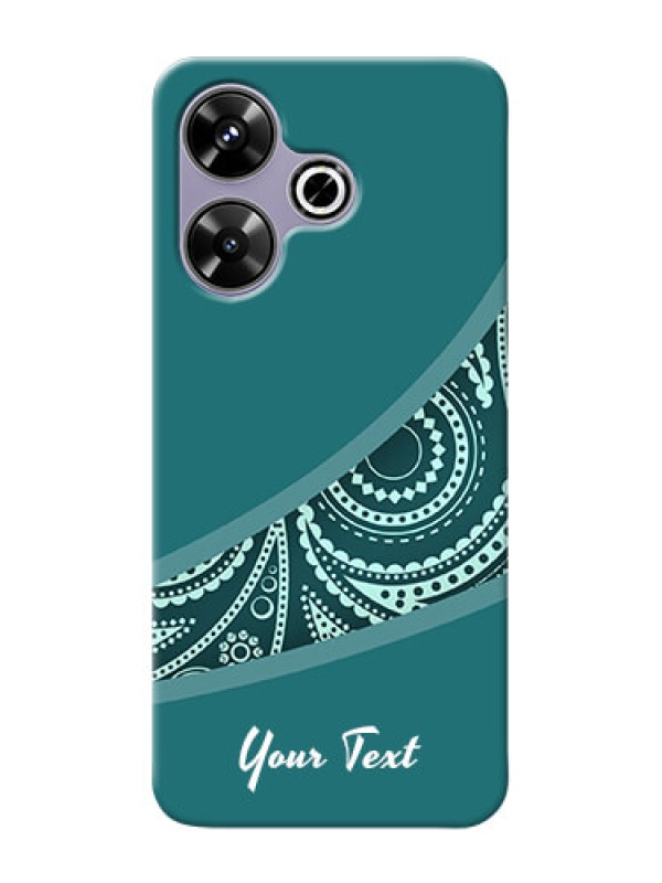Custom Poco M6 Plus 5G Photo Printing on Case with semi visible floral Design