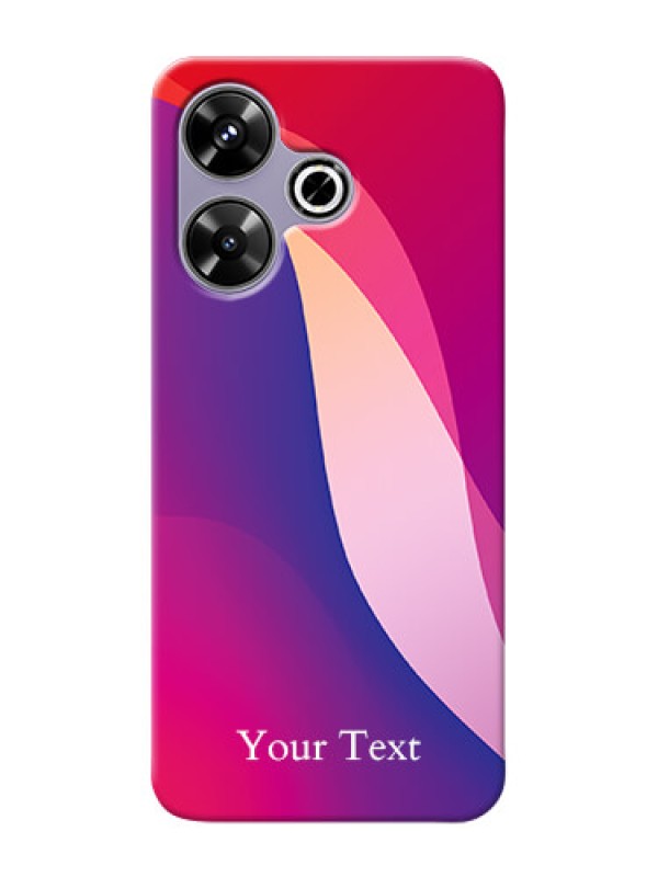 Custom Poco M6 Plus 5G Personalized Phone Case with Digital abstract Overlap Design