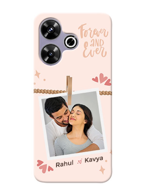 Custom Poco M6 Plus 5G Custom Phone Case with Forever and ever love Design