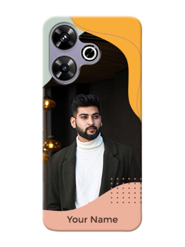 Custom Poco M6 Plus 5G Personalized Phone Case with Tricoloured overlay design