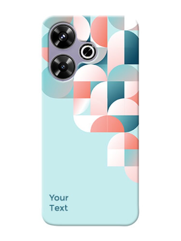 Custom Poco M6 Plus 5G Custom Phone Case with Stylish Semicircle Pattern Design