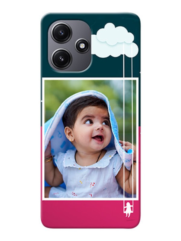 Custom Poco M6 Pro 5G custom phone covers: Cute Girl with Cloud Design