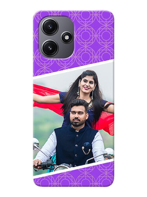 Custom Poco M6 Pro 5G mobile back covers online: violet Pattern Design