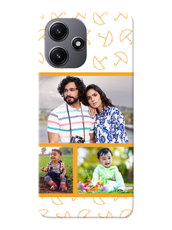 Custom Poco M6 Pro 5G Personalised Phone Cases: Yellow Pattern Design