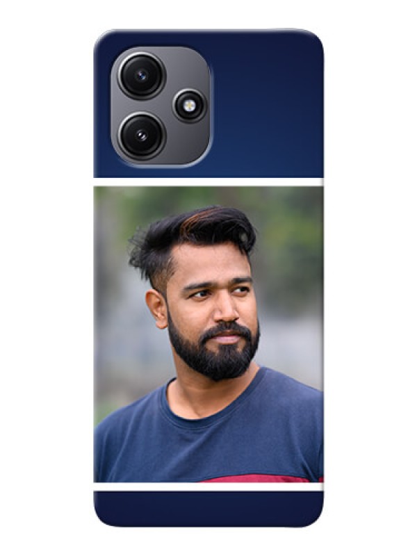 Custom Poco M6 Pro 5G Mobile Cases: Simple Royal Blue Design