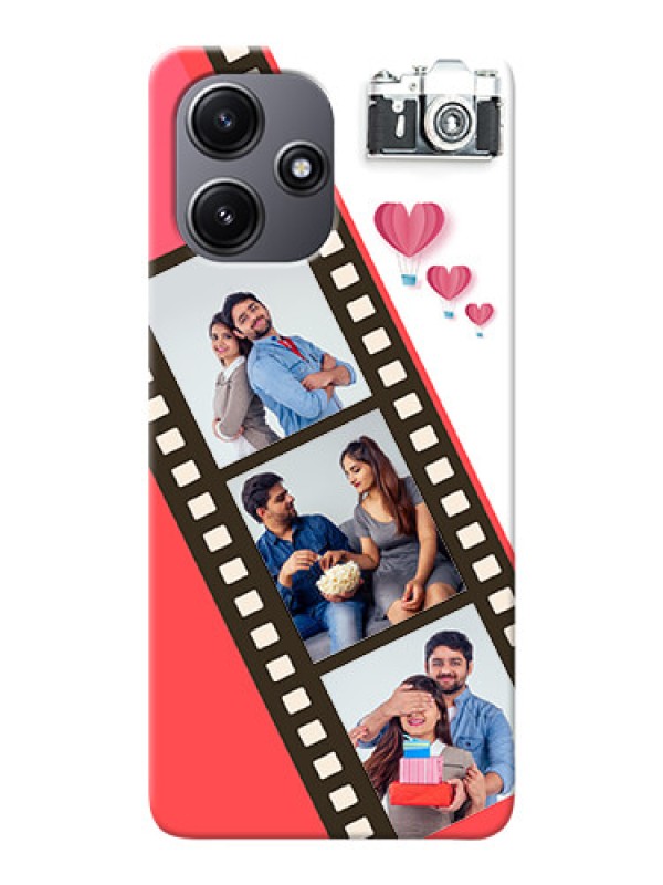 Custom Poco M6 Pro 5G custom phone covers: 3 Image Holder with Film Reel