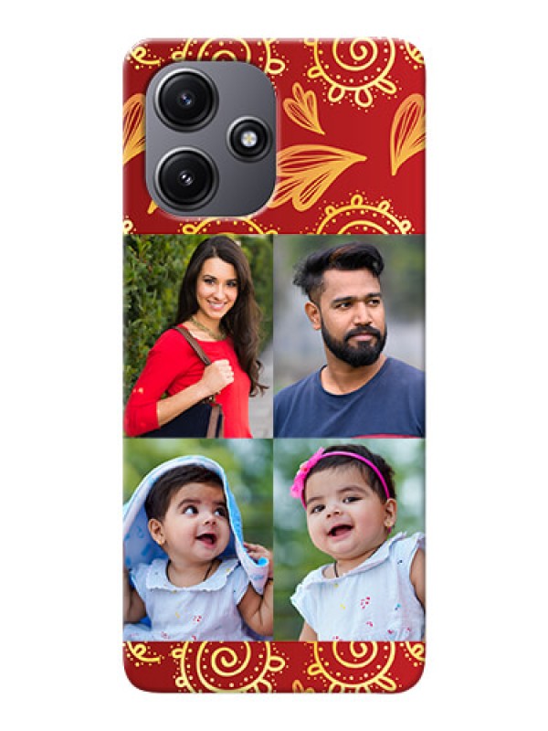 Custom Poco M6 Pro 5G Mobile Phone Cases: 4 Image Traditional Design