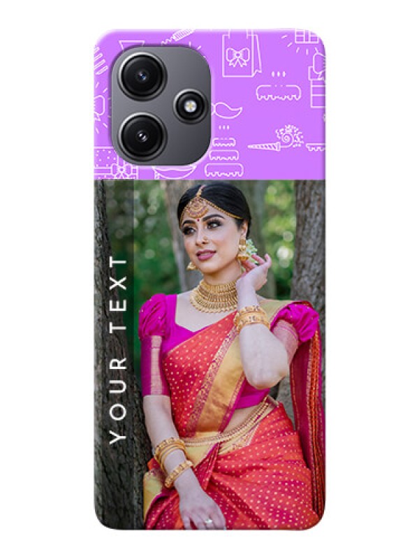 Custom Poco M6 Pro 5G Personalized Phone Cases: Birthday Icons Design