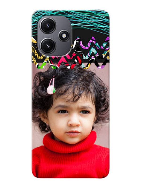 Custom Poco M6 Pro 5G personalized phone covers: Neon Abstract Design