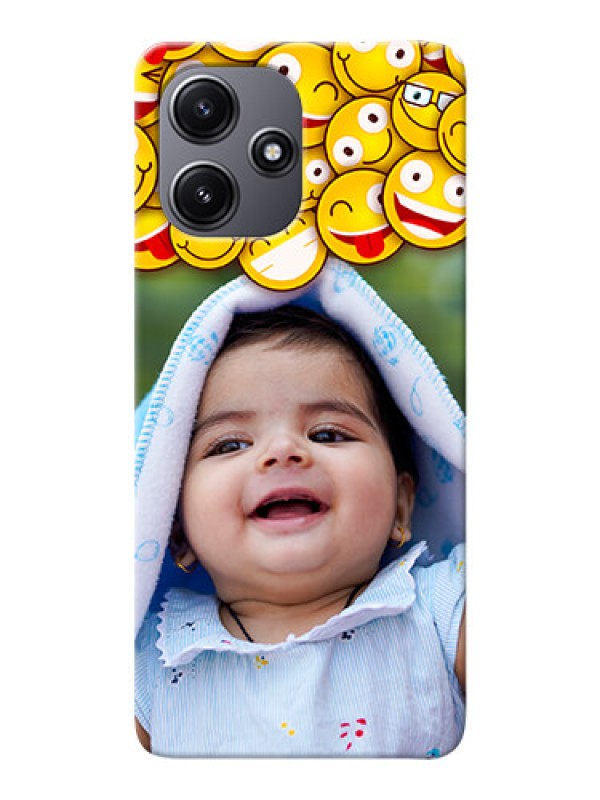 Custom Poco M6 Pro 5G Custom Phone Cases with Smiley Emoji Design