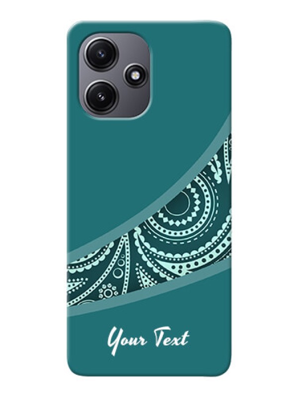 Custom Poco M6 Pro 5G Photo Printing on Case with semi visible floral Design