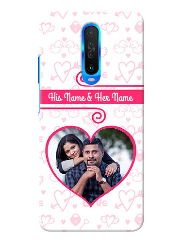Custom Poco X2 Personalized Phone Cases: Heart Shape Love Design
