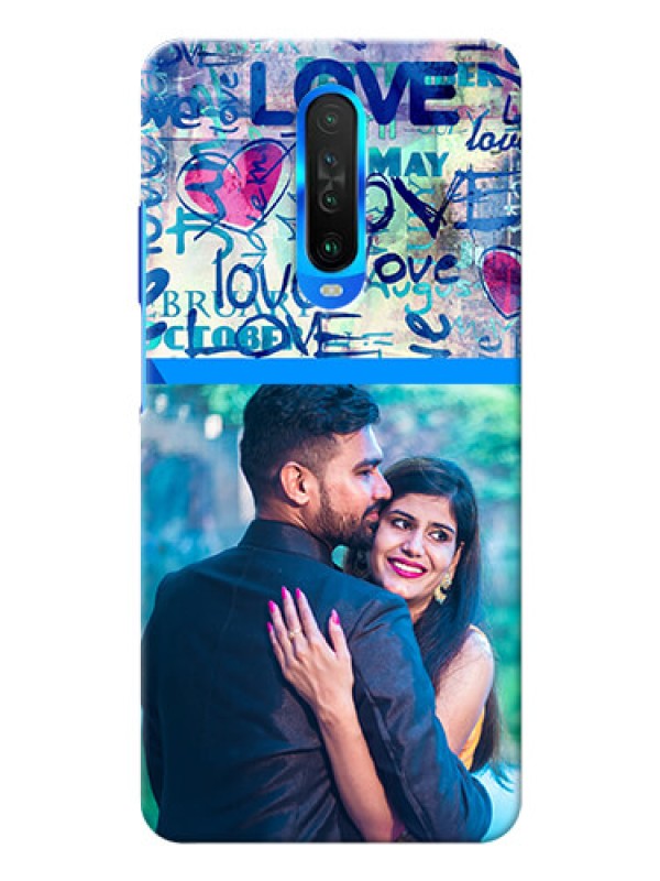 Custom Poco X2 Mobile Covers Online: Colorful Love Design