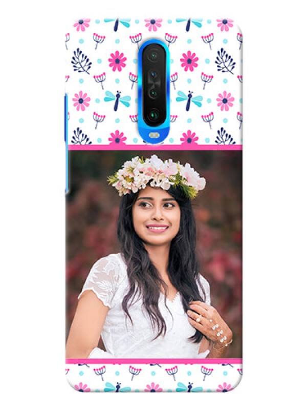 Custom Poco X2 Mobile Covers: Colorful Flower Design