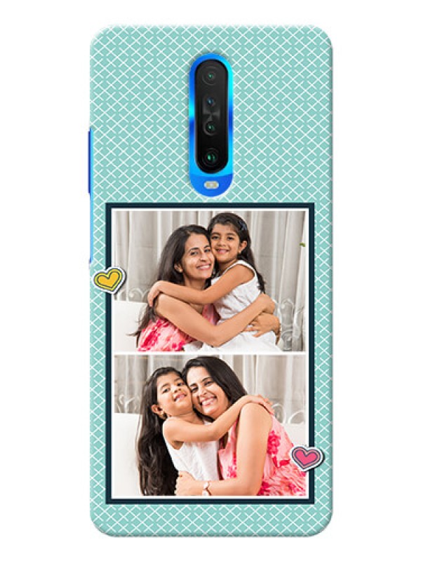 Custom Poco X2 Custom Phone Cases: 2 Image Holder with Pattern Design