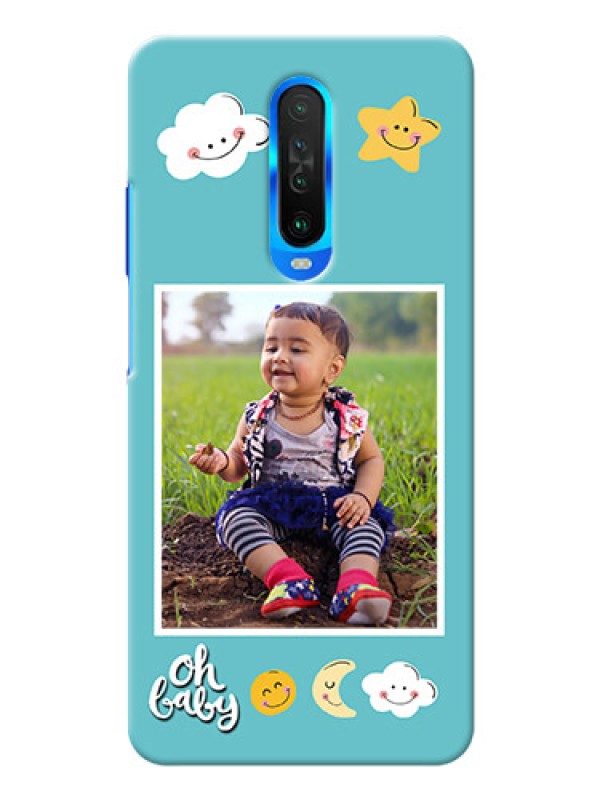 Custom Poco X2 Personalised Phone Cases: Smiley Kids Stars Design
