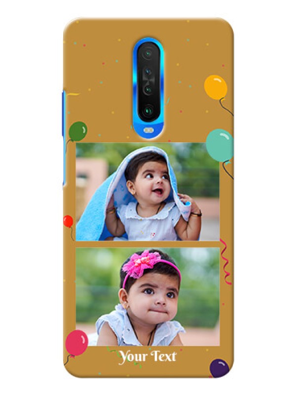 Custom Poco X2 Phone Covers: Image Holder with Birthday Celebrations Design