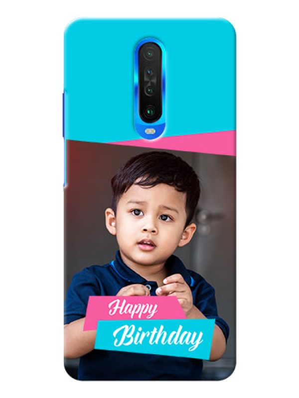 Custom Poco X2 Mobile Covers: Image Holder with 2 Color Design