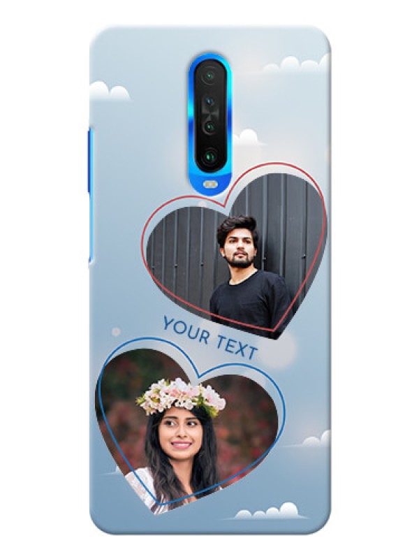 Custom Poco X2 Phone Cases: Blue Color Couple Design 