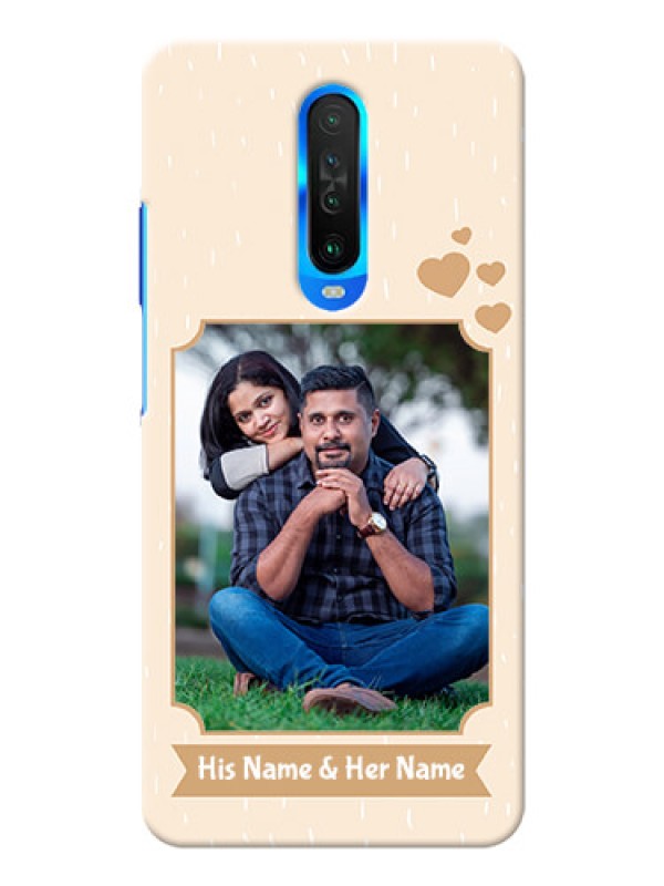 Custom Poco X2 mobile phone cases with confetti love design 