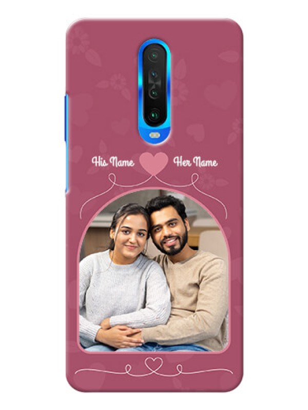 Custom Poco X2 mobile phone covers: Love Floral Design