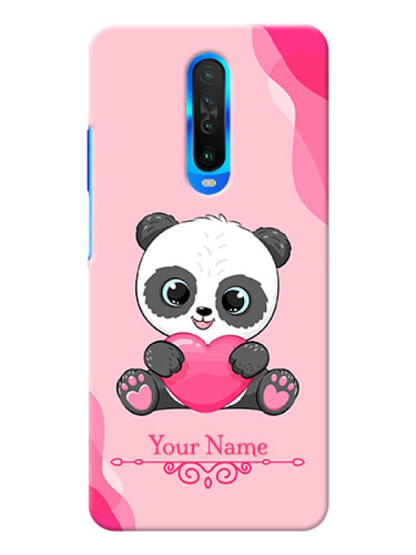 Custom Poco X2 Mobile Back Covers: Cute Panda Design