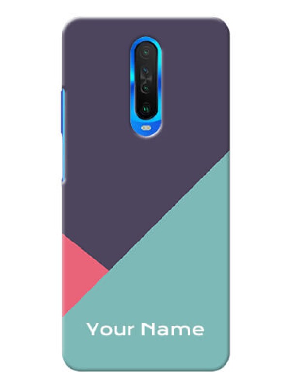 Custom Poco X2 Custom Phone Cases: Tri Color abstract Design