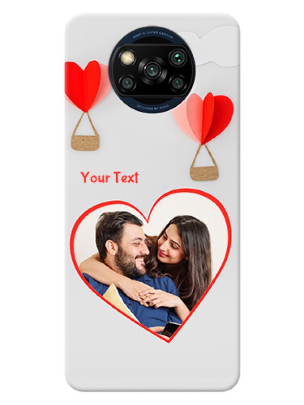 Custom Poco X3 Pro Phone Covers: Parachute Love Design