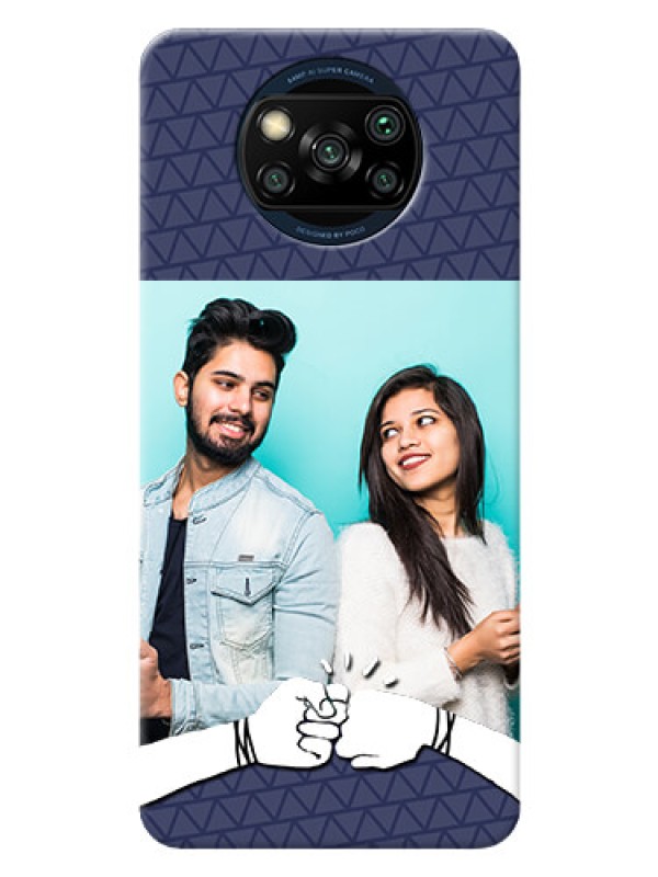 Custom Poco X3 Pro Mobile Covers Online with Best Friends Design  