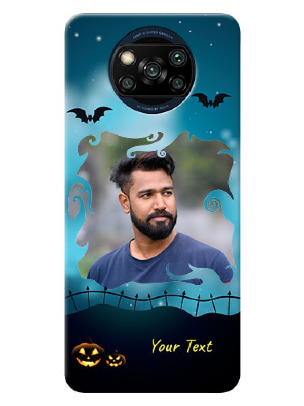 Custom Poco X3 Pro Personalised Phone Cases: Halloween frame design