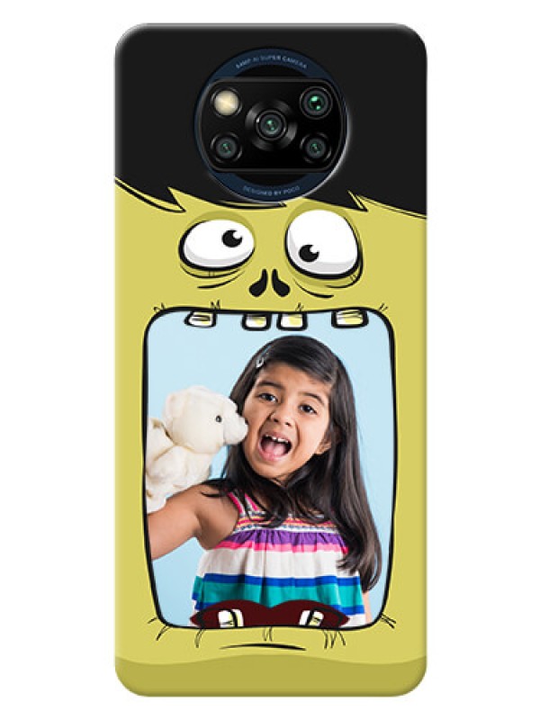 Custom Poco X3 Pro Mobile Covers: Cartoon monster back case Design