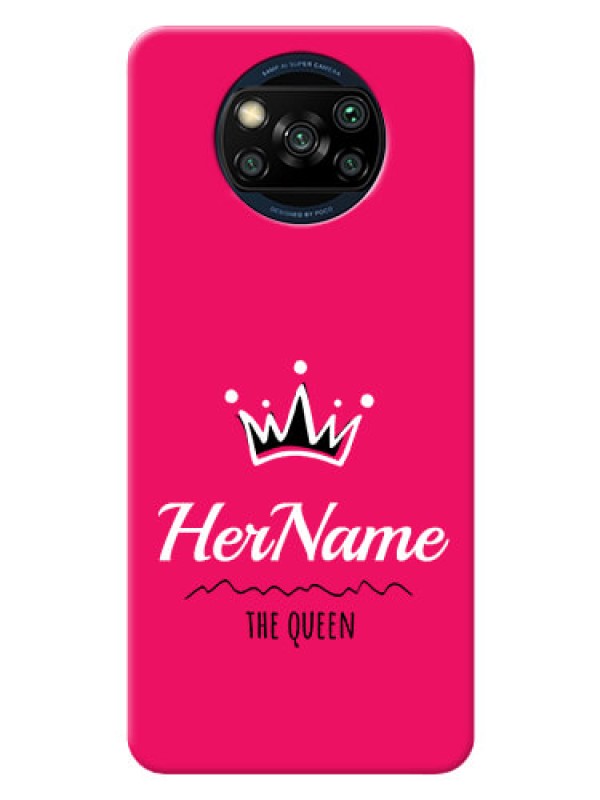 Custom Poco X3 Pro Queen Phone Case with Name