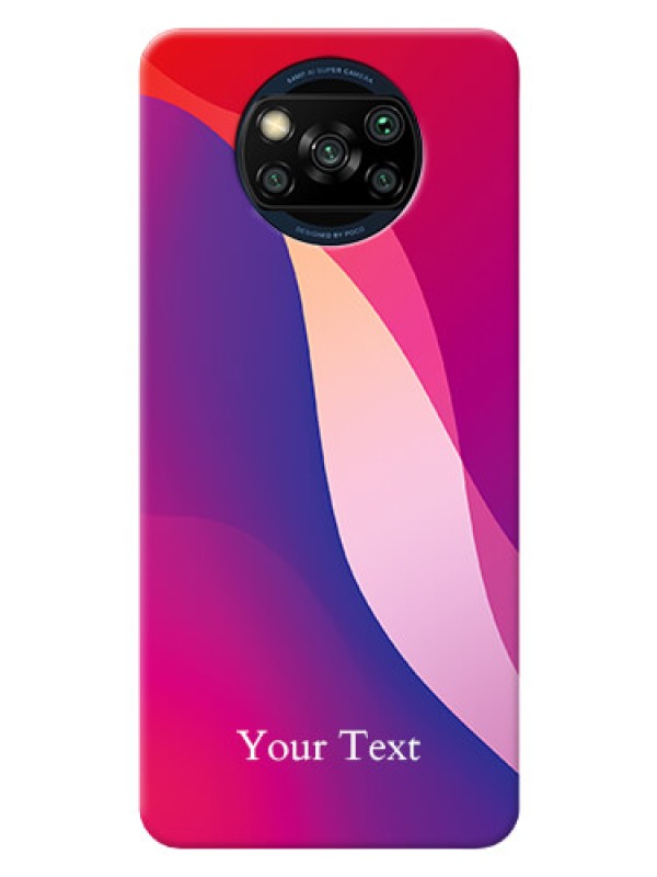 Custom Poco X3 Pro Mobile Back Covers: Digital abstract Overlap Design