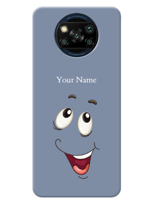 Custom Poco X3 Pro Phone Back Covers: Laughing Cartoon Face Design