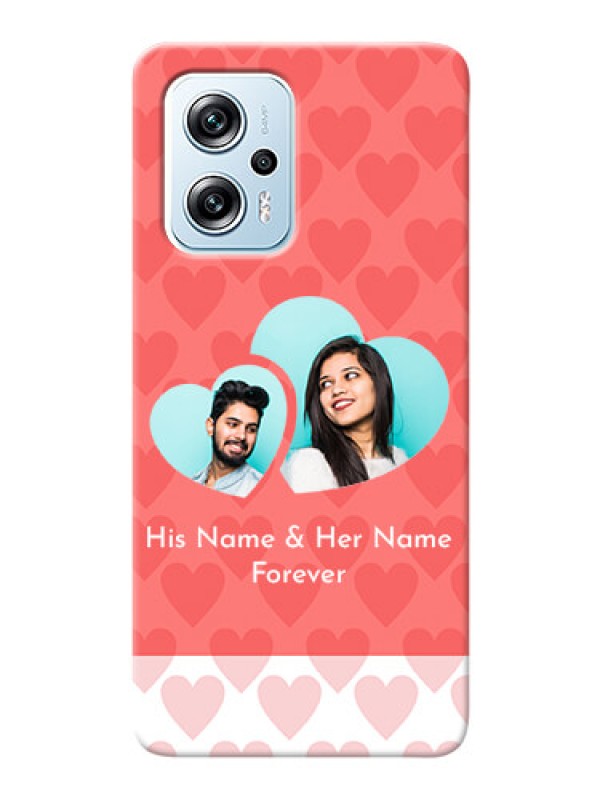 Custom Poco X4 GT 5G personalized phone covers: Couple Pic Upload Design