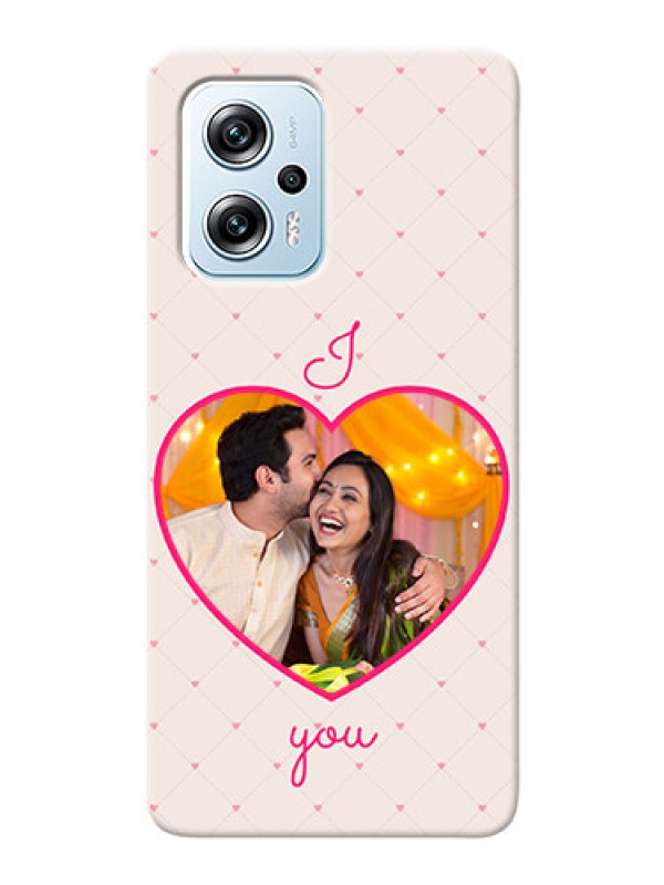 Custom Poco X4 GT 5G Personalized Mobile Covers: Heart Shape Design